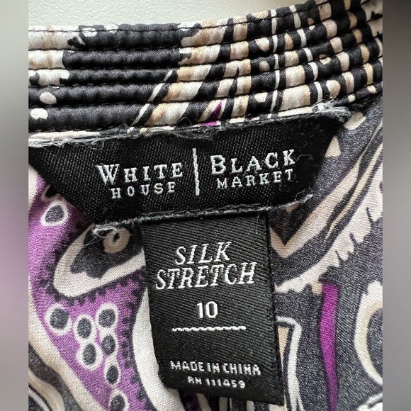 WHBM - Sleeveless Silk Paisly and Animal Print Blouse - Picture 8 of 10